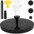 thumbnail image 1 of AEVXKHI 2 Sets Energy Efficient Solar Power Water Fountain Pump, PET Solar Bird Bath Fountain Pump, with 7 Nozzles and 3 Fixed Rod for Garden, 1 of 10