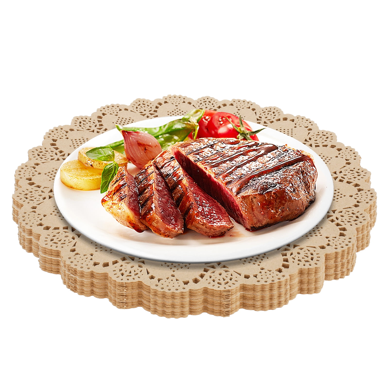 AEVXKHI 200 34cm Round Lace Paper Place Mats, Decorative Paper Doilies