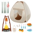 thumbnail image 1 of AEVXKHI 26PCS Kids Camping Set for Indoor Outdoor, Interesting Pop Up Style Kids Play Tent Set, Compact Outdoor Camp Toy Set with Lights for Boys Girls, 1 of 10
