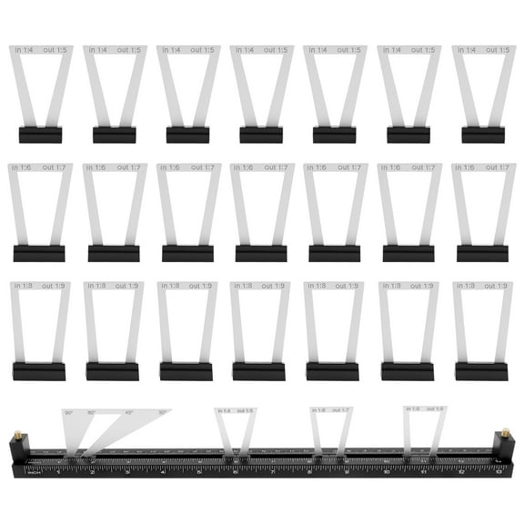 AEVXKHI 28PCS Dovetail Marking Gauge, Aluminum Alloy Dovetails Scribing Tool, Dovetail Marking Tool, Adjustable Woodworking Dovetail Tool for Carpentry Tasks