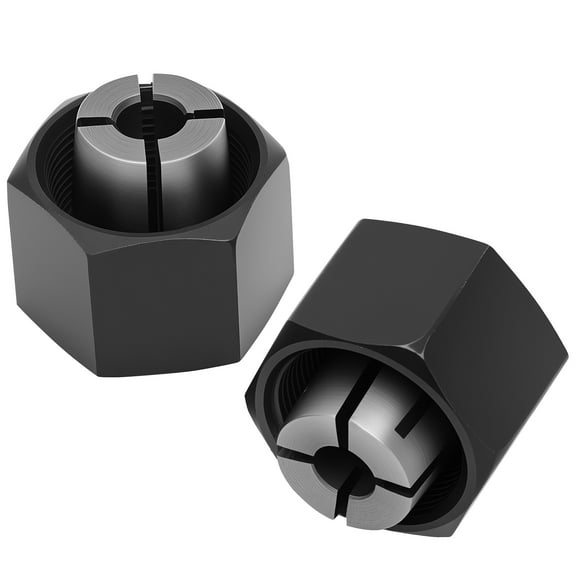 AEVXKHI 2PCS 1/4 Inch Router Collet for DW621 DW616 DW616M/D/PK DW616P/S/SK, Metal Collet Chuck Part Replacement for Router