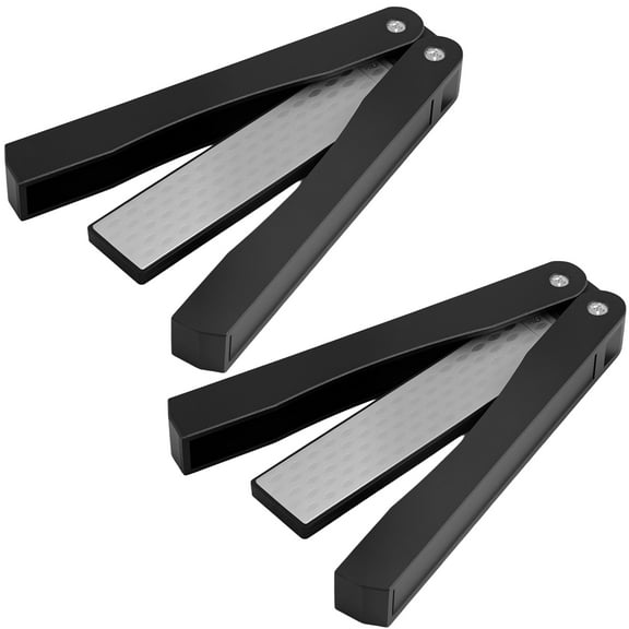 AEVXKHI 2PCS 400 and 600 Grits Diamond Folding Sharpening Stone, Double Sided Lightweight Knife Sharpener Tool for Kitchen and Outdoor