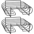 thumbnail image 1 of AEVXKHI 2PCS BBQ Rib Racks, Non Stick Rib Rack Iron BBQ Roasting Stand, Stand Sturdy Turkey Roasting BBQ Rib Rack, BBQ Accessories for Grilling and Smoking, 1 of 10