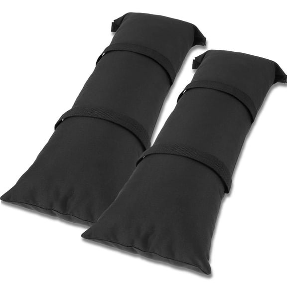 AEVXKHI 2PCS Oxford Cloth Arched Sand Bags with Straps, Weatherproof Fillable Outdoor Furniture Sandbags, Tear Resistant Umbrella Base Weight Bags for Outdoor Patio