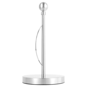 AEVXKHI 2PCS Stainless Steel Paper Towel Stand, Nonslip Kitchen Roll Holder, Countertop Paper Towel Holder, Freestanding Paper Roll Holder Stand, Desktop Vertical Roll Holder