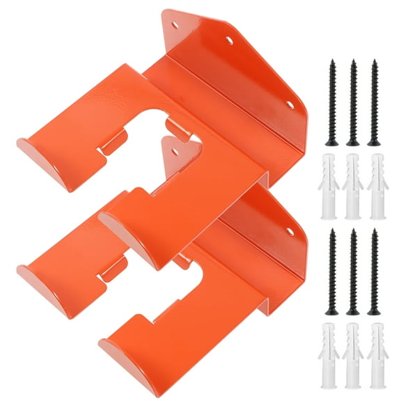 AEVXKHI 2PCS Wall Mounted Grass Trimmer Rack, Garden Power Tool Hanger, Steel Weed Whackers Holder, Hedge Trimmer Hanger for Grass Trimmer Garden Tools