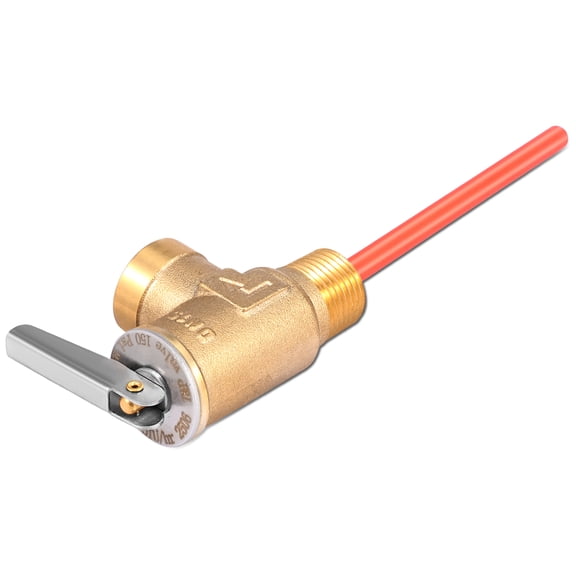 AEVXKHI 3/4" NPT RV Temperature and Pressure Relief Valve Brass RV Water Heater Temperature and Pressure Relief Valve for Hot Water Heater Tanks