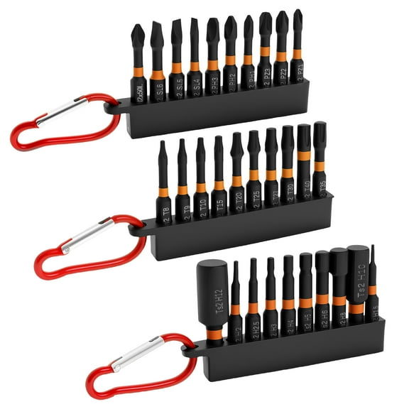 AEVXKHI 30PCS CNC Machining Alloy Steel Magnetic Drill Bit, Anti Slip Quick Release Hex Shank Screw Driver Bits for Home Repairs Automobiles Woodworking