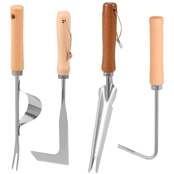 AEVXKHI 4 Pack Weed Puller Tool, Stainless Steel Crack Weeder Tool, Crevice Uprooting Weeding Digger Tools, Gardening Weed Remover Tools for Cracks, Driveways, Lawn Edger, Moss Removal