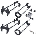 thumbnail image 1 of AEVXKHI 4PCS Basin Wrench Set, Multifunctional Sink Wrench Faucet Plumbing Tool, Four-jaw Hex Wrench, Tight Spaces Maintenance Installation Removal Faucet Tools, for Kitchen Bathroom Screws & Threads, 1 of 11