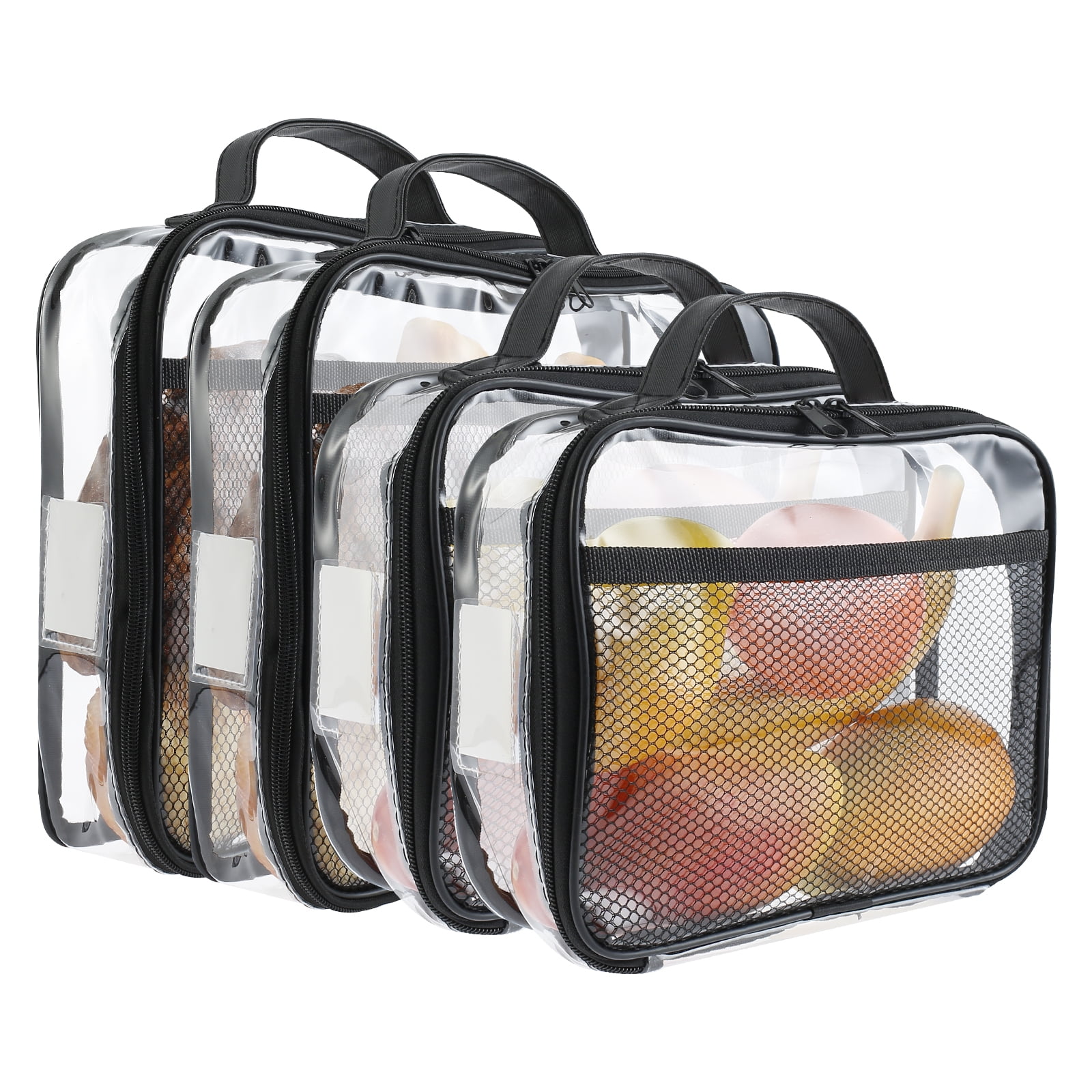 AEVXKHI 4PCS Clear PVC Organizing Bag, Waterproof Zippered Toy Storage ...