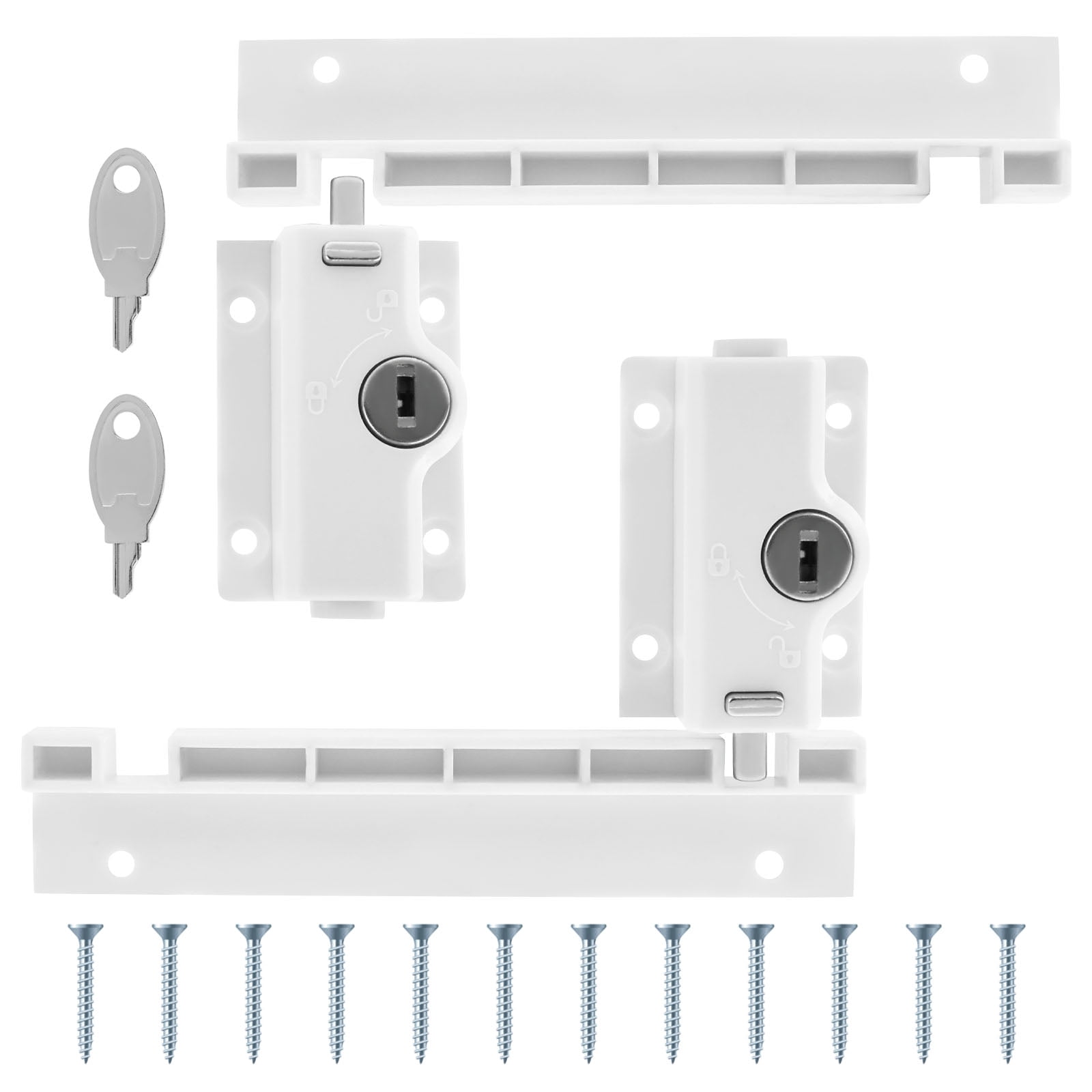 Sturdy Lock AEVXKHI 4PCS Sliding Door Locks, Sliding Window Locks, Sturdy Sliding ...