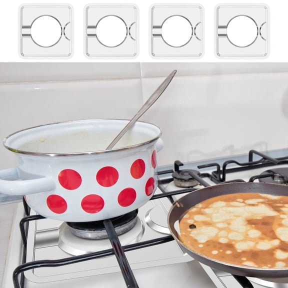 AEVXKHI 4PCS Stainless Steel Square Drip Pans for Electric Stove, Reusable Anti Rust Gas Range Pans Replacement, Square Burner Drip Covers for Kitchen