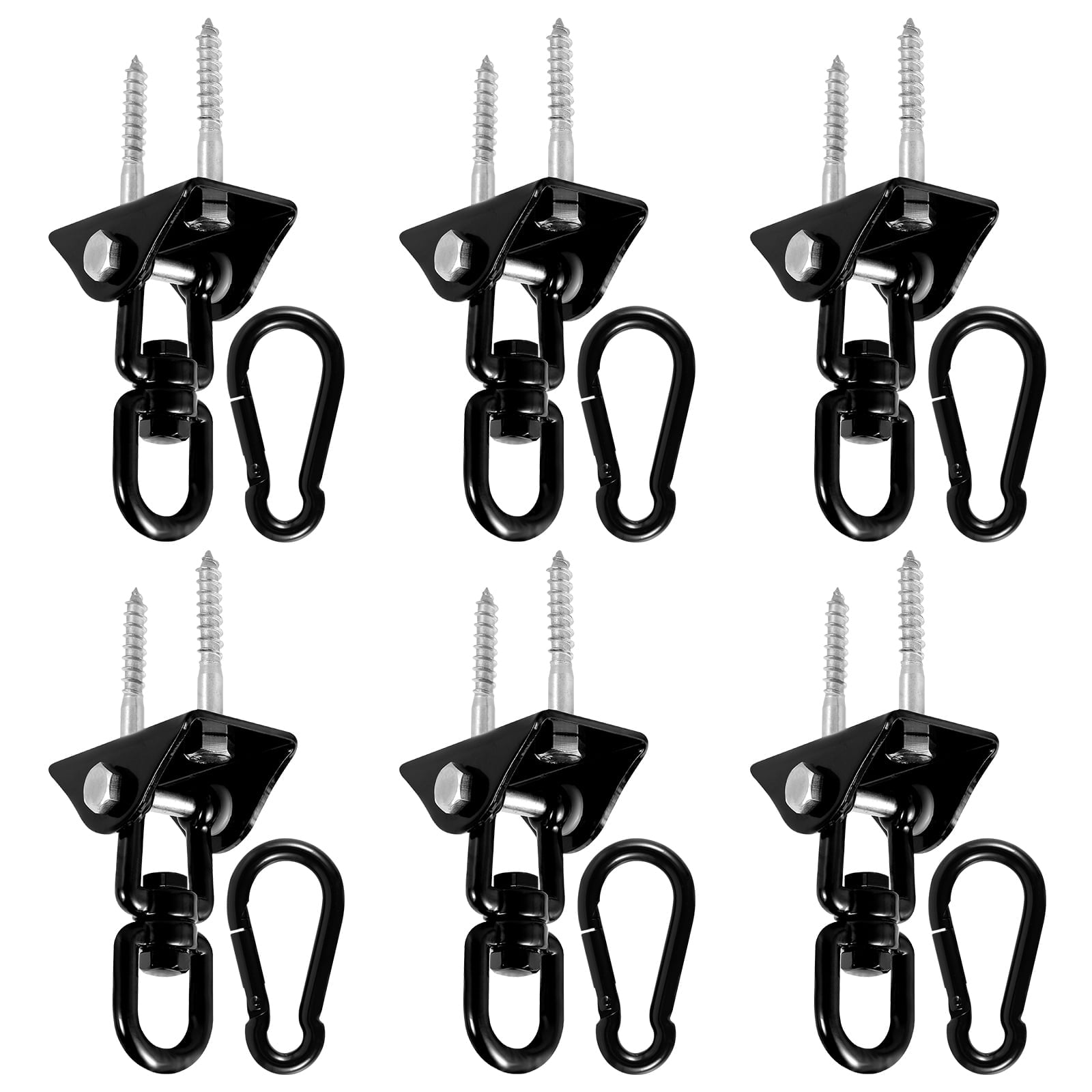 AEVXKHI 6 Pack Heavy Duty Hammock Hanging Kit, 360° Rotating 1100LB