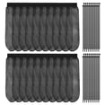 thumbnail image 1 of AEVXKHI 60 Pack Sturdy Lint Traps for Washing Machine Hose, Includes 20PCS Nylon Washer Hose Lint Trap Mesh and 40PCS Cable Ties, Washer Lints Catcher for Home Sink Drain System Hoses Screen Filter, 1 of 11