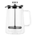 thumbnail image 1 of AEVXKHI 650ml French Press Coffee Maker Double Wall Glass French Press Clear French Press Tea Maker Multifunctional Coffee Press Coffee Maker for Home Office, 1 of 10