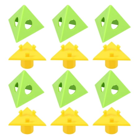 AEVXKHI 6PCS Pyramid Painting Stand, PVC Mini Cone Paint Stand, Painting Triangle Stand Set, Canvas Support Stand Paint Riser Stand for Woodworking Hole Table