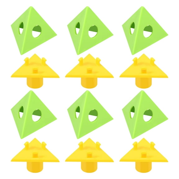 AEVXKHI 6PCS Pyramid Painting Stand, PVC Mini Cone Paint Stand, Painting Triangle Stand Set, Canvas Support Stand Paint Riser Stand for Woodworking Hole Table