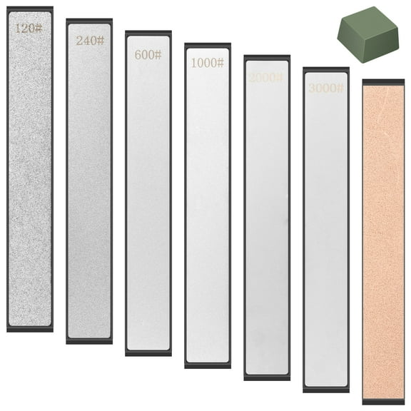 AEVXKHI 7PCS Sharpening Stones Kit, Knife Sharpener Fixed Angle Kit, Stable Knife Sharpener, Honing Whetstone High Efficient Sharpener Plate Honing Whetstone for Kitchens