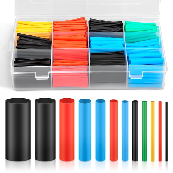 AEVXKHI 800PCS 2:1 Heat Shrink Tubing Kit, Assorted Heat Shrink Tube Wrap Sleeve Set, Tube Wrap Cable Wire Kit for Wire Repair Cable Insulation Solder Joint Protection