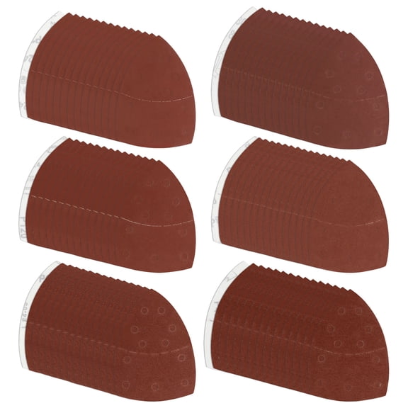 AEVXKHI 90PCS Triangle Sanding Sheets Assorted Set, Alumina Hook and Loop Sandpaper Kit, 40/60/80/120/180/240 Grit for Metal Wood Rubber Wood