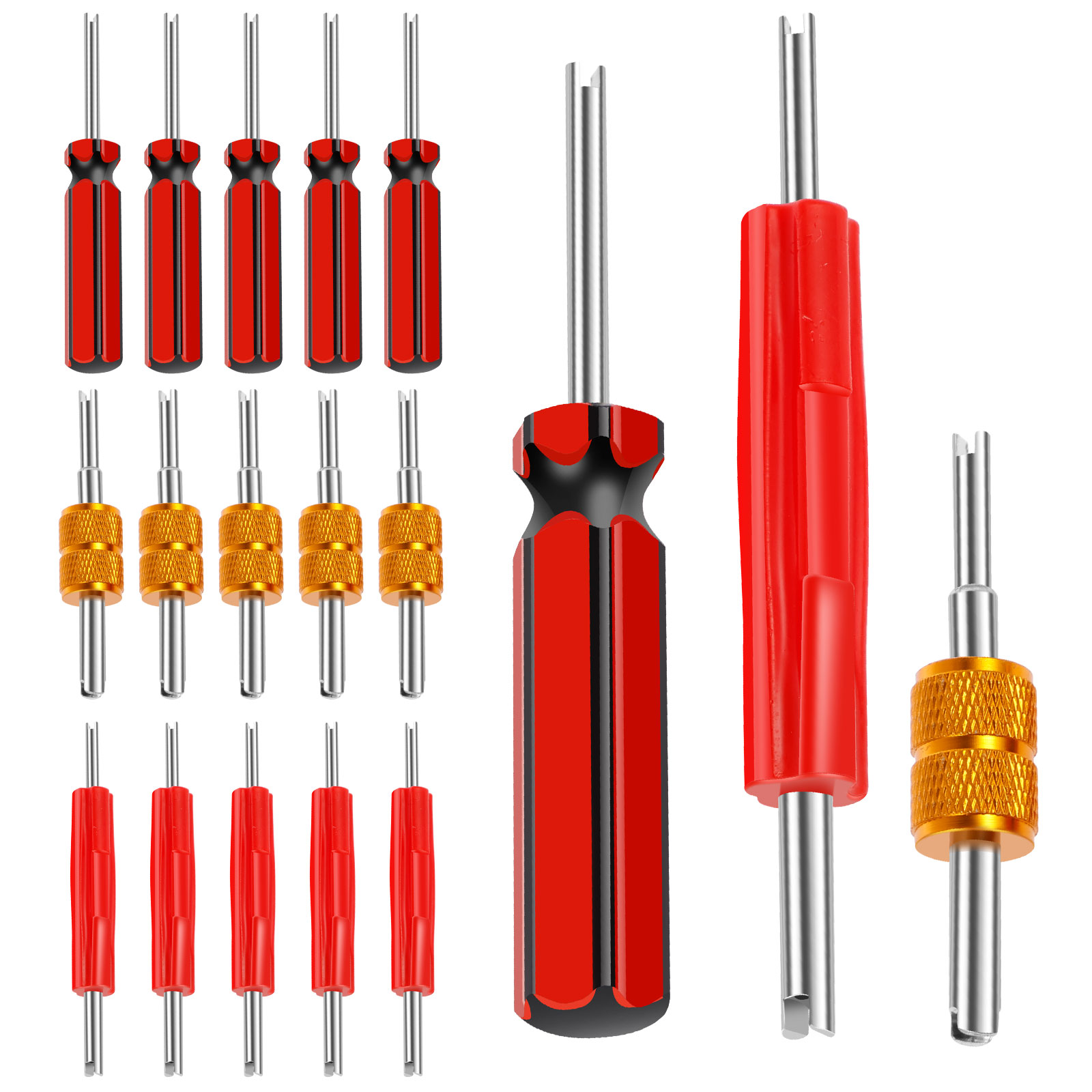 AEVXKHI 9PCS Valve Core Wrench Tools, Single/Double Head Air ...