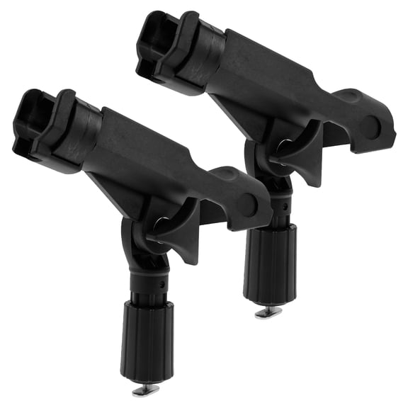 AEVXKHI ABS 360° Rotation Fishing Rod Holder, Height Adjustable Fishing Rod Stand, Built in Non Slip Lock Ring Adjustable Angle