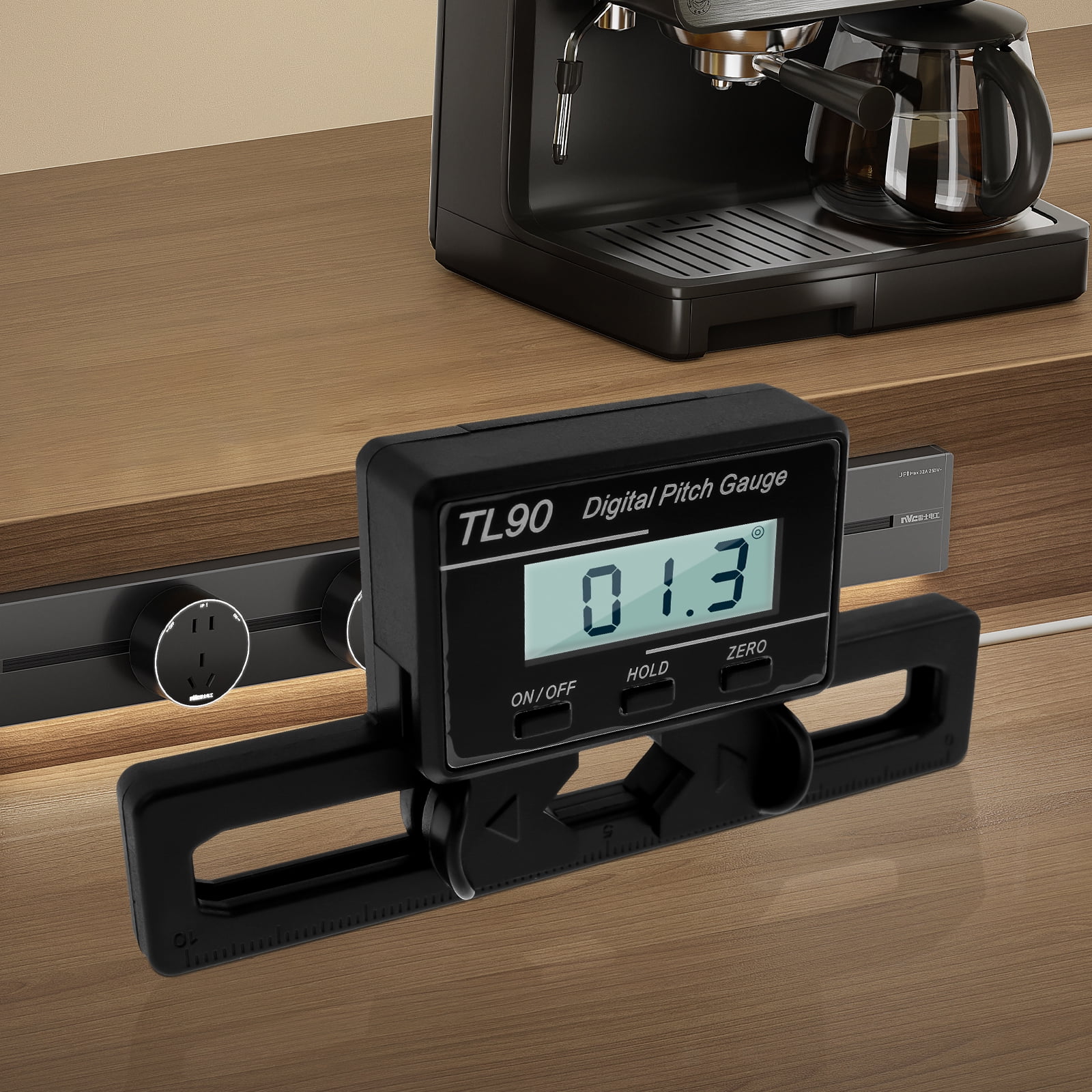 AEVXKHI ABS Digital Level Angle Gauge, Measuring Digital Pitch Meter ...