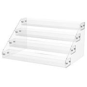AEVXKHI Acrylic CD Display Stand, Transparent Robust Desktop Storage Shelf, Large Capacity CD Display Shelf, DVD Case Storage Shelf, Multi Level Display Shelf Suitable for Desks