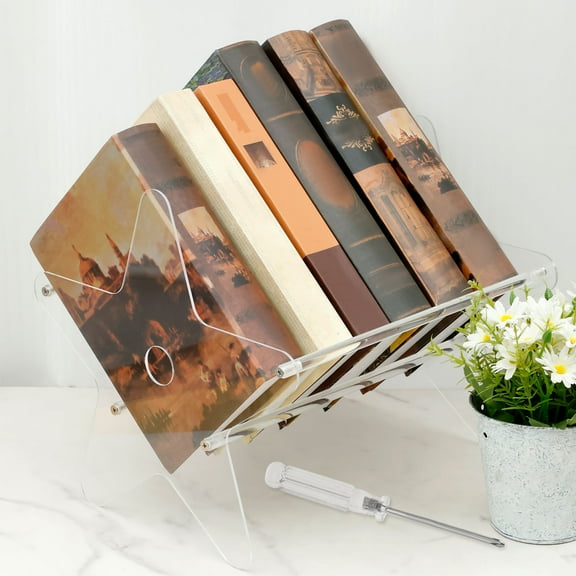 AEVXKHI Acrylic CD Holder, Clear CD Stand Large Capacity CD Holder Stand, CD Display Rack, Elegant CD Organizer, Easy Installation Vinyl Record Storage Stand for CD and DVD