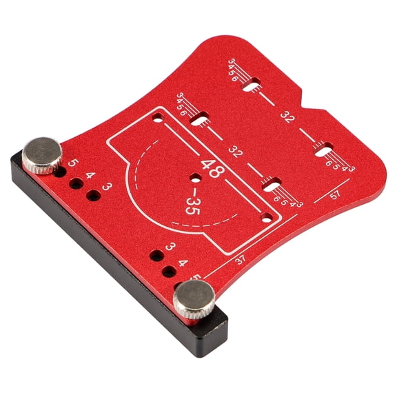 AEVXKHI Aluminum Alloy Cabinet Door Hinge Jig, Wear Resistant Precise Concealed Hinge Jig, Anti Deformation Cabinet Hole Jig for 35mm Concealed Hinges