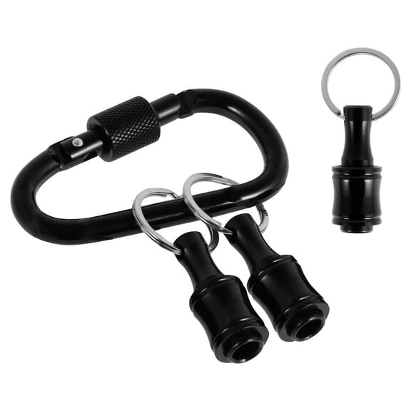 AEVXKHI Bit Holders Set 1/4 Socket Aluminum Alloy Hex Shank Screwdriver Bit Holder with Carabiner for Impact Driver Drill Bit Keychain Extension Bar