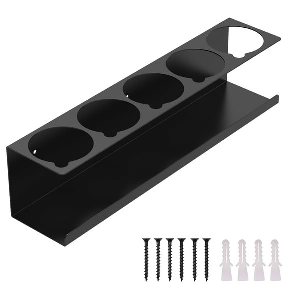 AEVXKHI Carbon Steel Aerosol Spray Can Holder, Anti Rust Wall Mounted Aerosol Spray Organizer, Easy Access Aerosol Can Holder for Tool Trailer