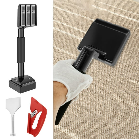 AEVXKHI Carpet Installation Knee Kicker, Adjustable Knee Kicker Carpet Stretcher Carpet Fitting Tool with Telescoping Handle, Carpet Installation Tool DIY Knee Kicker for Carpet Installation