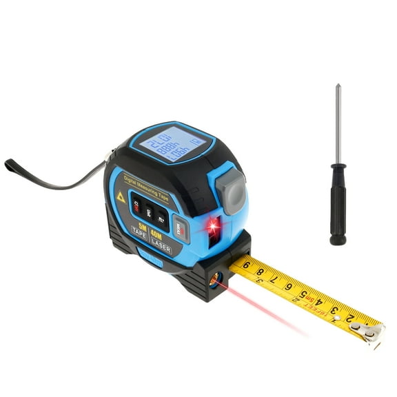 AEVXKHI Digital Tape Measure ABS Digital Distance Meter, Data Storable Digital Distance Meter, Efficient Rapid Regular Tape Measure, Digital Tape Measure Suitable for Woodworking