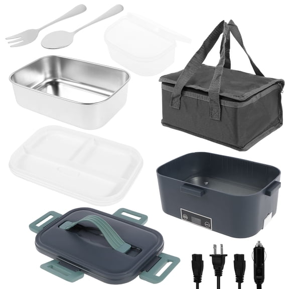 AEVXKHI Electric Lunching Box, Updated Heated Lunching Boxes, Smart Food Warmer Large Capacity Heated Box, Temperature Control Electric Box Food Heater for Traveling