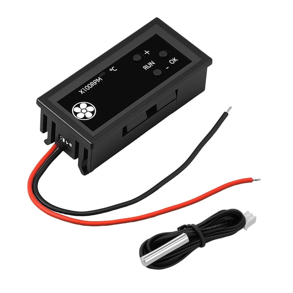 AEVXKHI Fan Temperature Controller, Smart Adjustment Fan Speed Controller, Precise RPM Display Digital Temperature Control Module for DIY