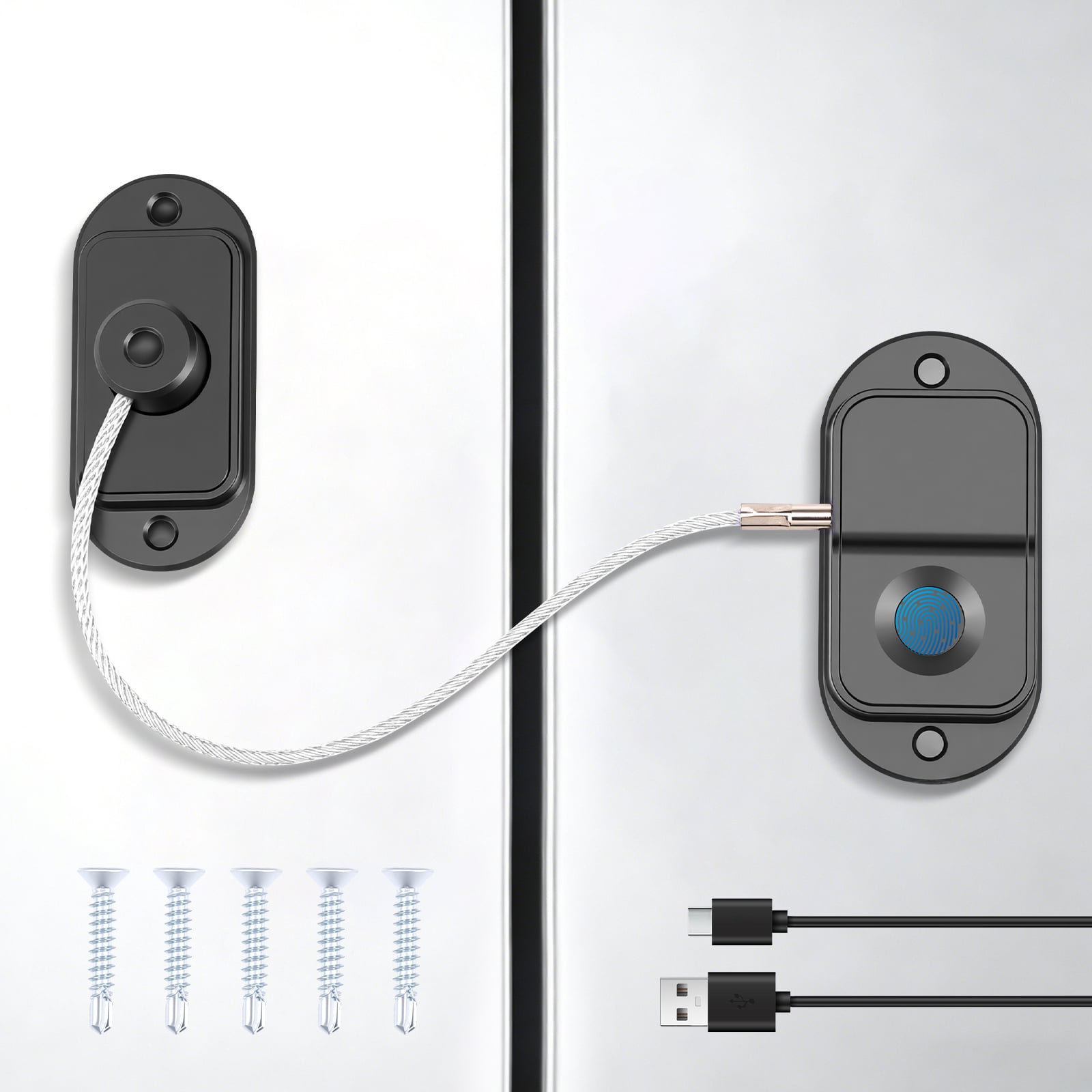 AEVXKHI Fingerprint Fridge Lock, Childproof Security Locking for ...