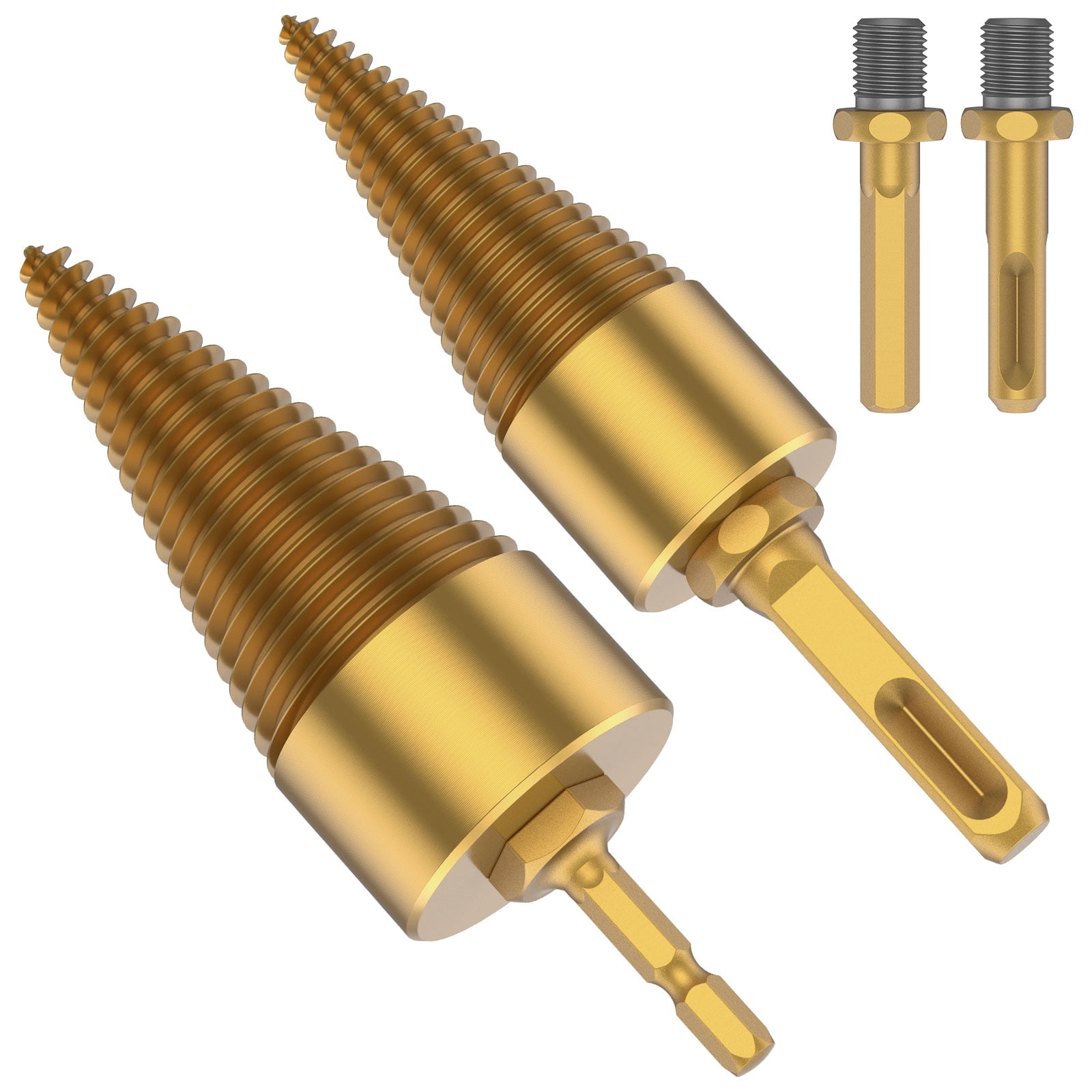 AEVXKHI Firewood Drill Bit Set, Solid Wood Splitter Tool Kit, Efficient ...