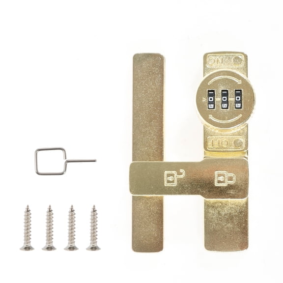 AEVXKHI Flip Latch Lock with 3 Digit Combination Zinc Alloy 90/180 Degree Barn Door Password Lock, Sliding Door Keyless Lock Latch Swinging Door Lock and Latch for Barn Door Sliding Door