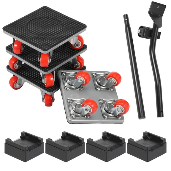 AEVXKHI Furniture Dolly 4 Wheels with High Load Capacity, Heavy Duty Furniture Mover with 360° Rotating Wheels for Moving Sofa Piano Appliances