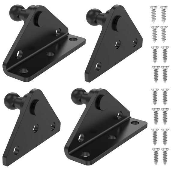 AEVXKHI Gas Strut Mounting Brackets, Steel Ball Stud Support Bracket, Heavy Duty Gas Strut Support Bases Stable Support for Cabinets