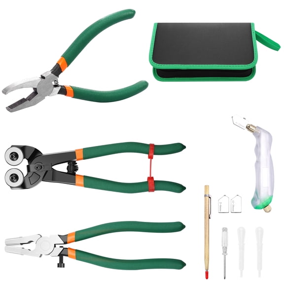 AEVXKHI Glass Cutting Tool, Iron Mosaic Cutter Tool, Control Glass Tile Nippers Curved Jaws Mosaic Tools, Smooth Cutting Tile Cutter Pliers