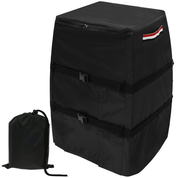 AEVXKHI Hot Tub Spa Heater Pump Cover, Waterproof Hot Tub Pump Cover with Zipper, All Weather Protection Hot Bathtub Pump Cover, Square Hot Tub Heater Pump Cover for Hot Tub Spa Heater Pump