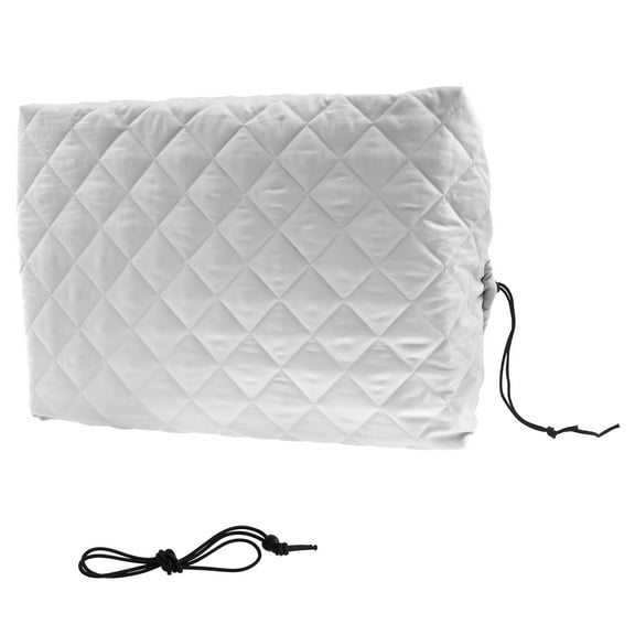 AEVXKHI Indoor Air Conditioner Cover, Polyester AC Window Unit Cover with Elastic Strap and Double Insulation, Adjustable Window Air Conditioner Cover for Winter Indoor Window AC Units