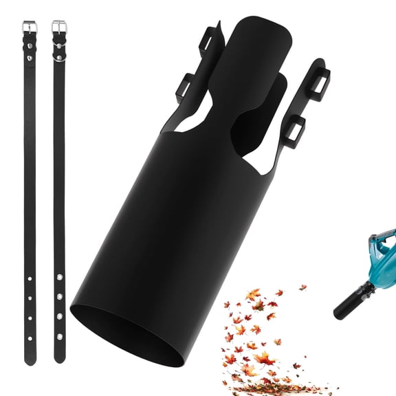 AEVXKHI Leaf Blower Air Booster, Stainless Steel Universal Leaf Blower Air Flow Amplifier Nozzle Attachment, Easy Install Airflow Accelerator for Cleaning Garden Lawn Driveway