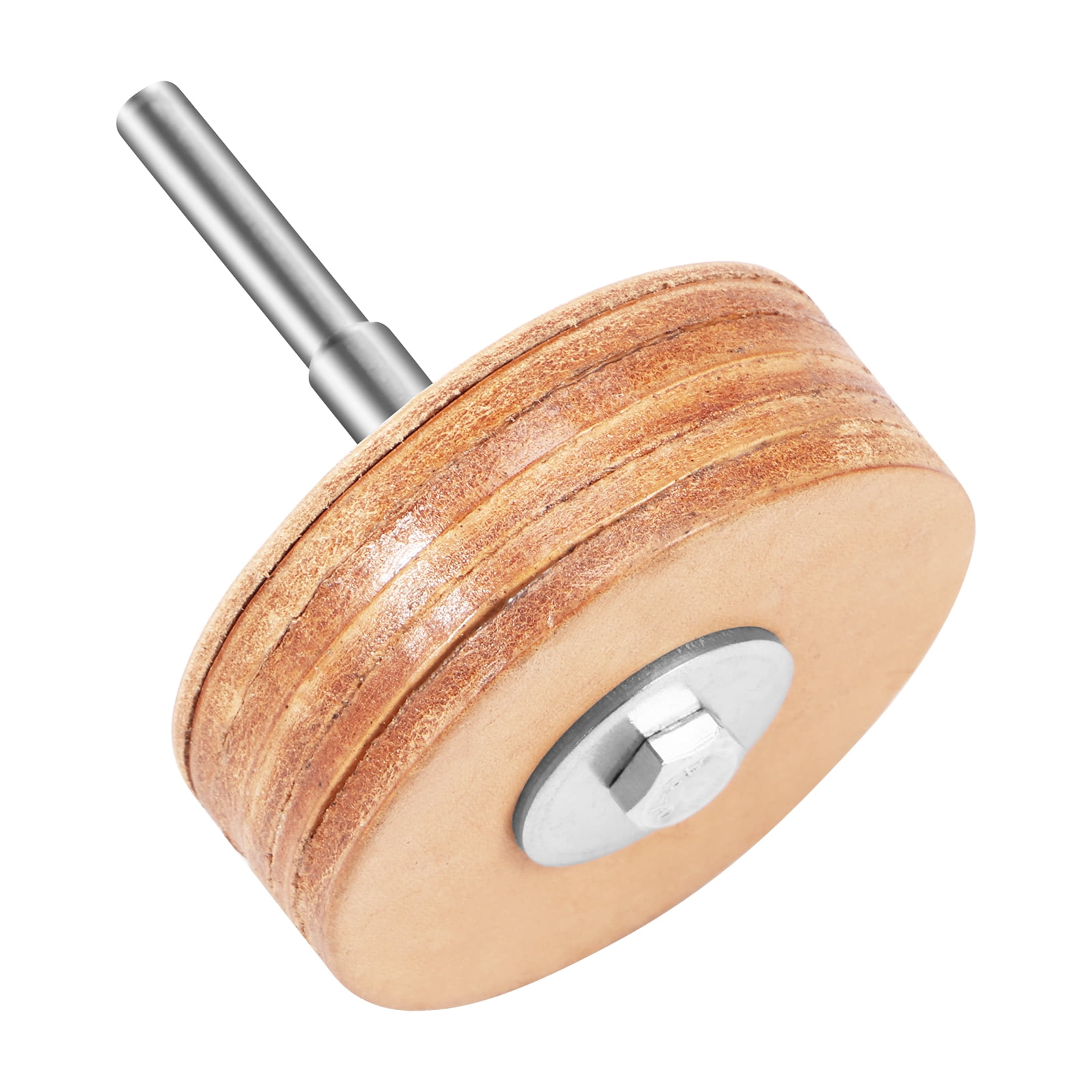 AEVXKHI Leather Buffing Wheel, 60 mm Leather Grinding Head Leather Abrasive Polishing Disc, Efficient Woodworking Metal Polishing Rotary Tool, Jewelry Polishing Wheel for Jewelry Metal