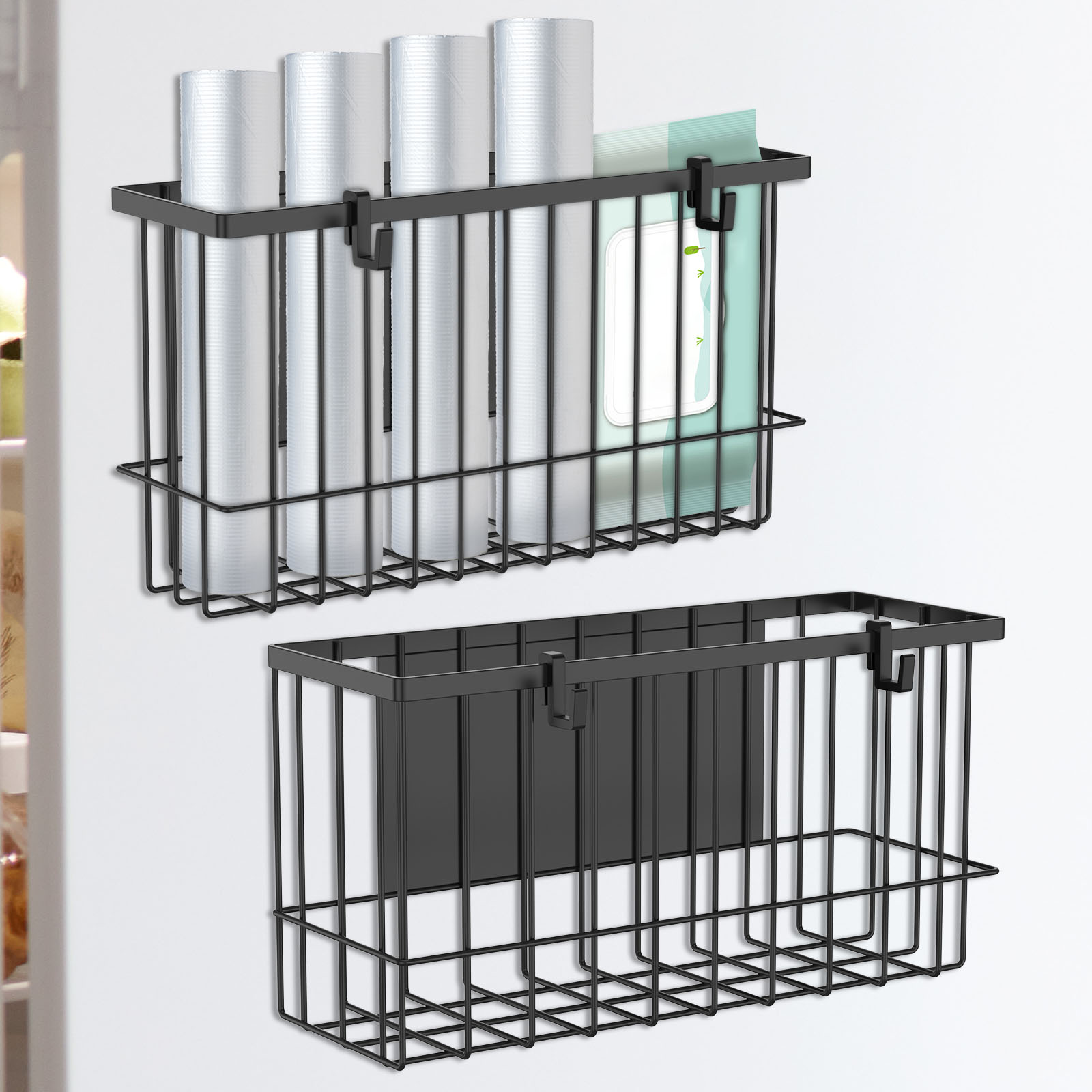 AEVXKHI Magnetic File Holder Metal Storage Rack Open Design Large ...
