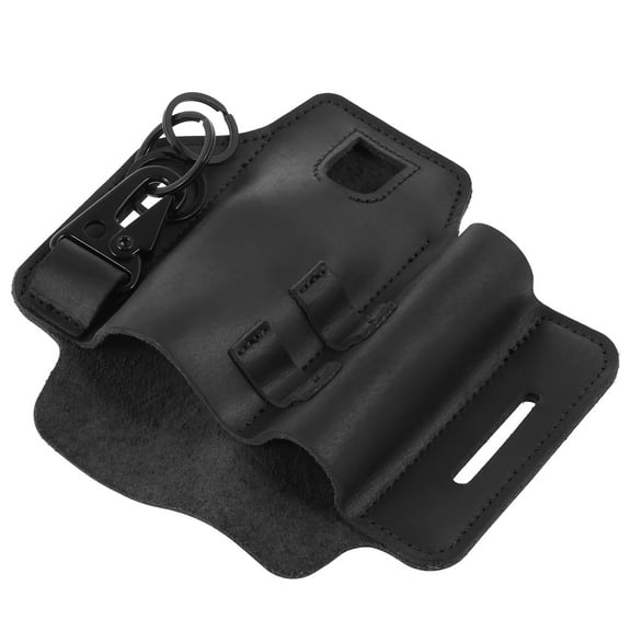 AEVXKHI Multitool Sheath for Belt Leather EDC, Pocket Organizer with Flashlight Holster Pen and Keys Holder, Practical EDC Belt Organizer, Multitool Holster for Flashlight Daily Outdoor Use