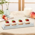 thumbnail image 1 of AEVXKHI Rectangular Cake Tray with Lid, Acrylic Rectangle Cake Stand Clear Cake Platter, Marbleized Bakery Display Case, Dessert Display Case Cake Tray for Countertop Cakes, 1 of 10